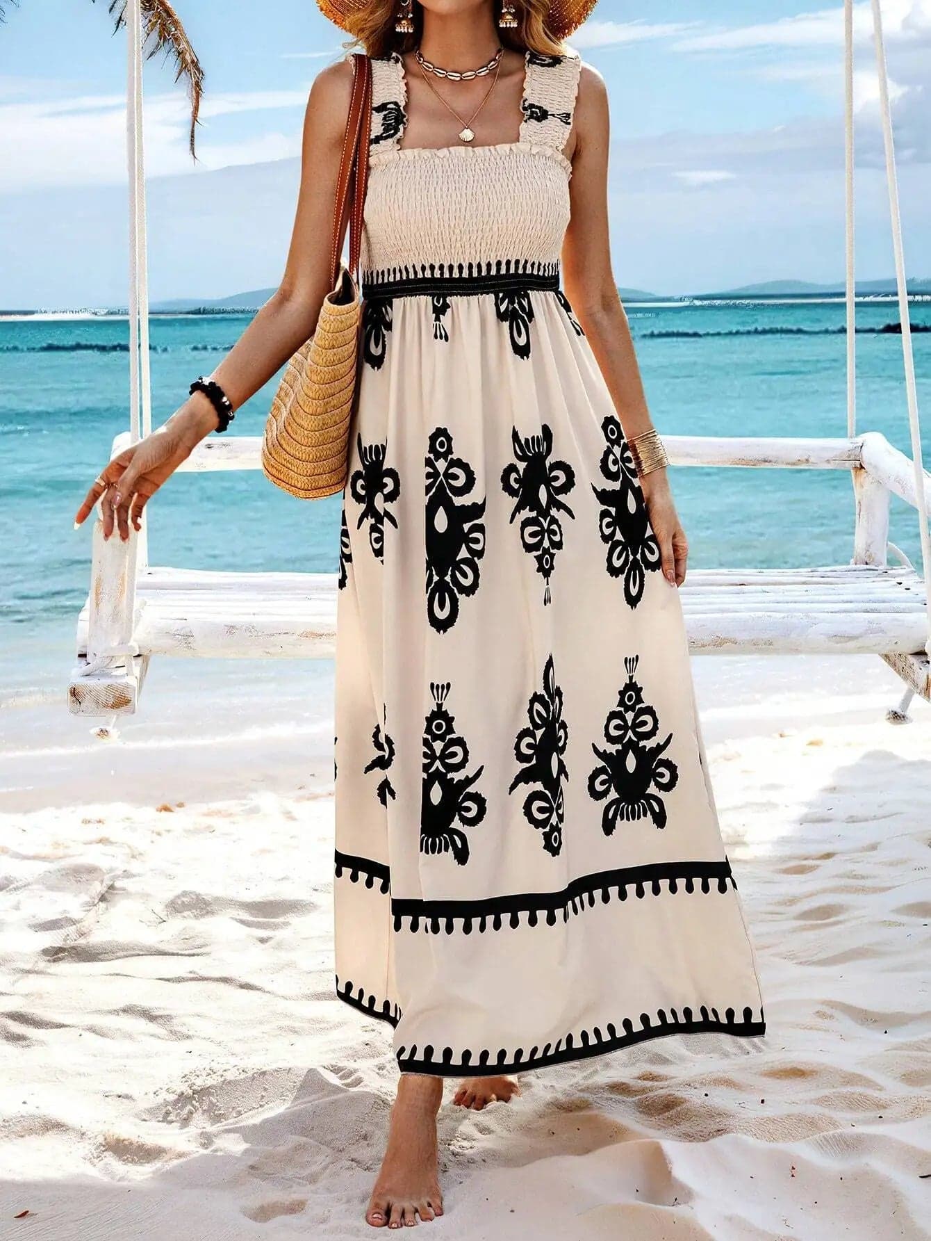 🌴 Summer Strappy Backless Dress  | Beach