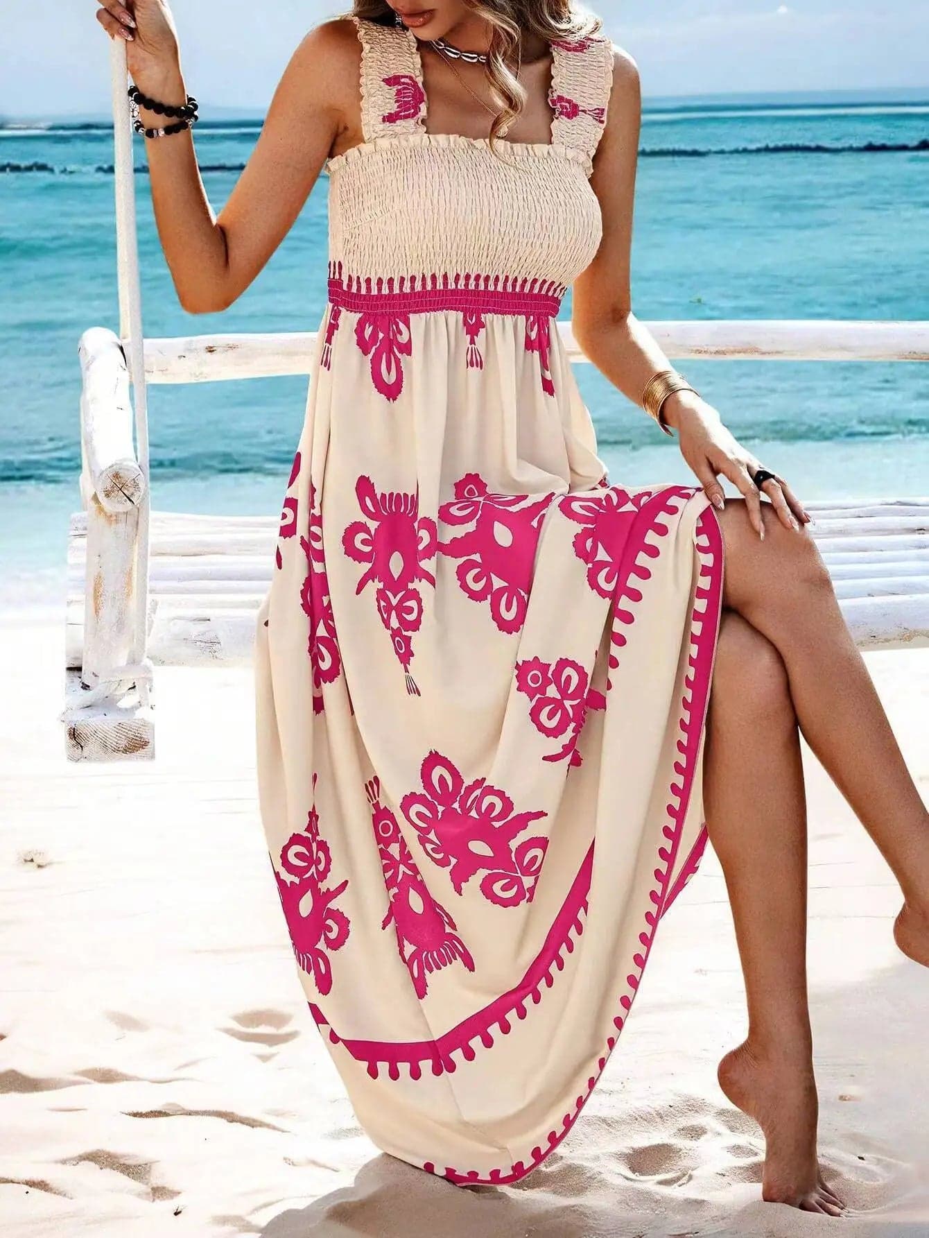🌴 Summer Strappy Backless Dress  | Beach