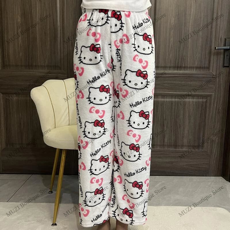 Hello Kitty Pants Pajama Coral Velvet | Mars