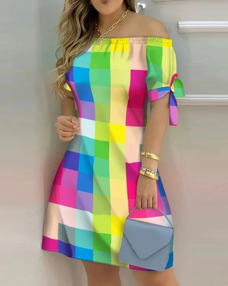 Colorful Stripes Dress | Muki