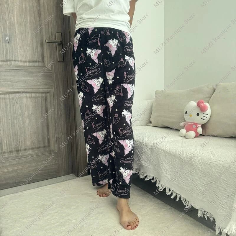 Hello Kitty Pants Pajama Coral Velvet | Mars