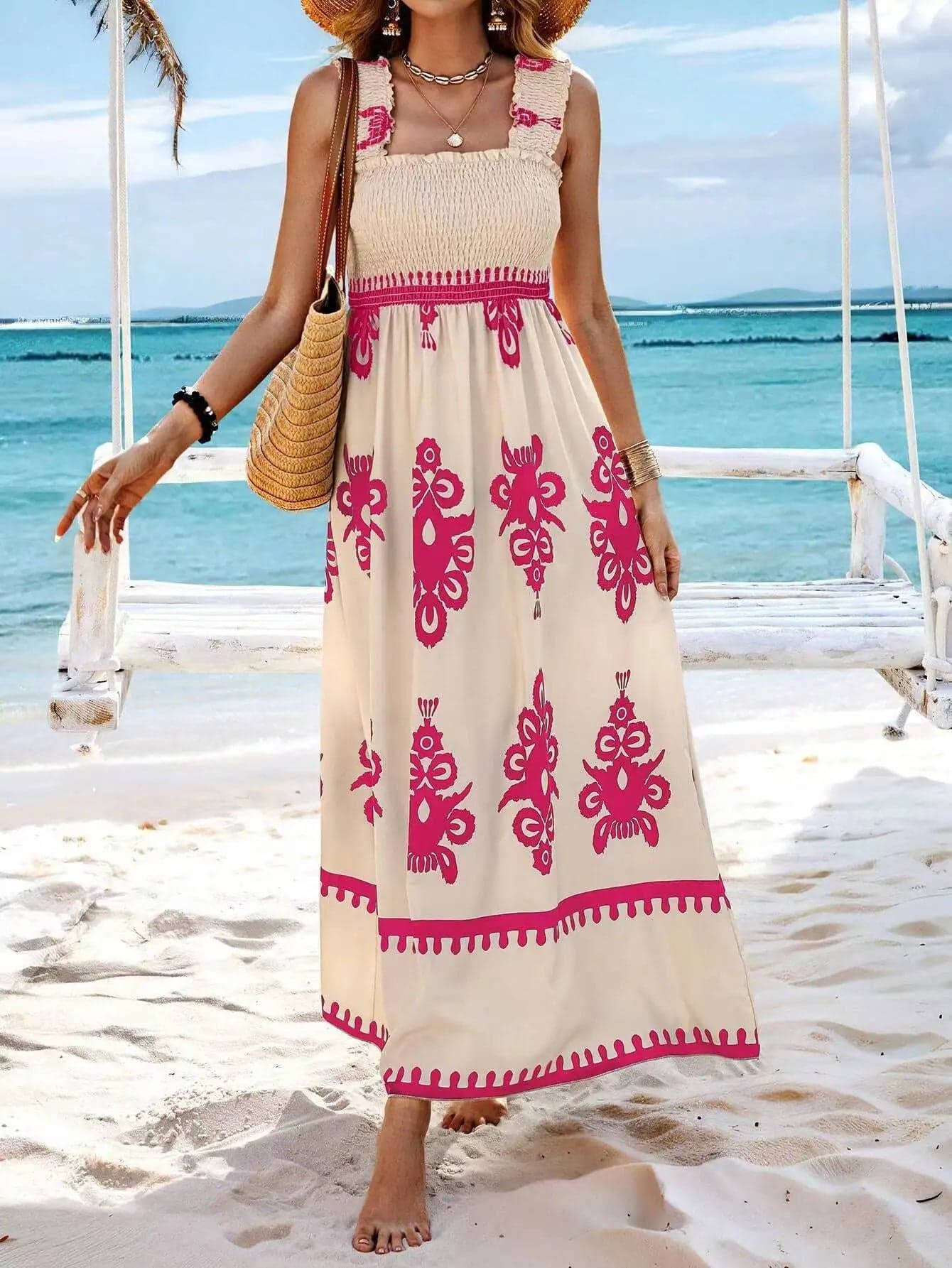 🌴 Summer Strappy Backless Dress  | Beach