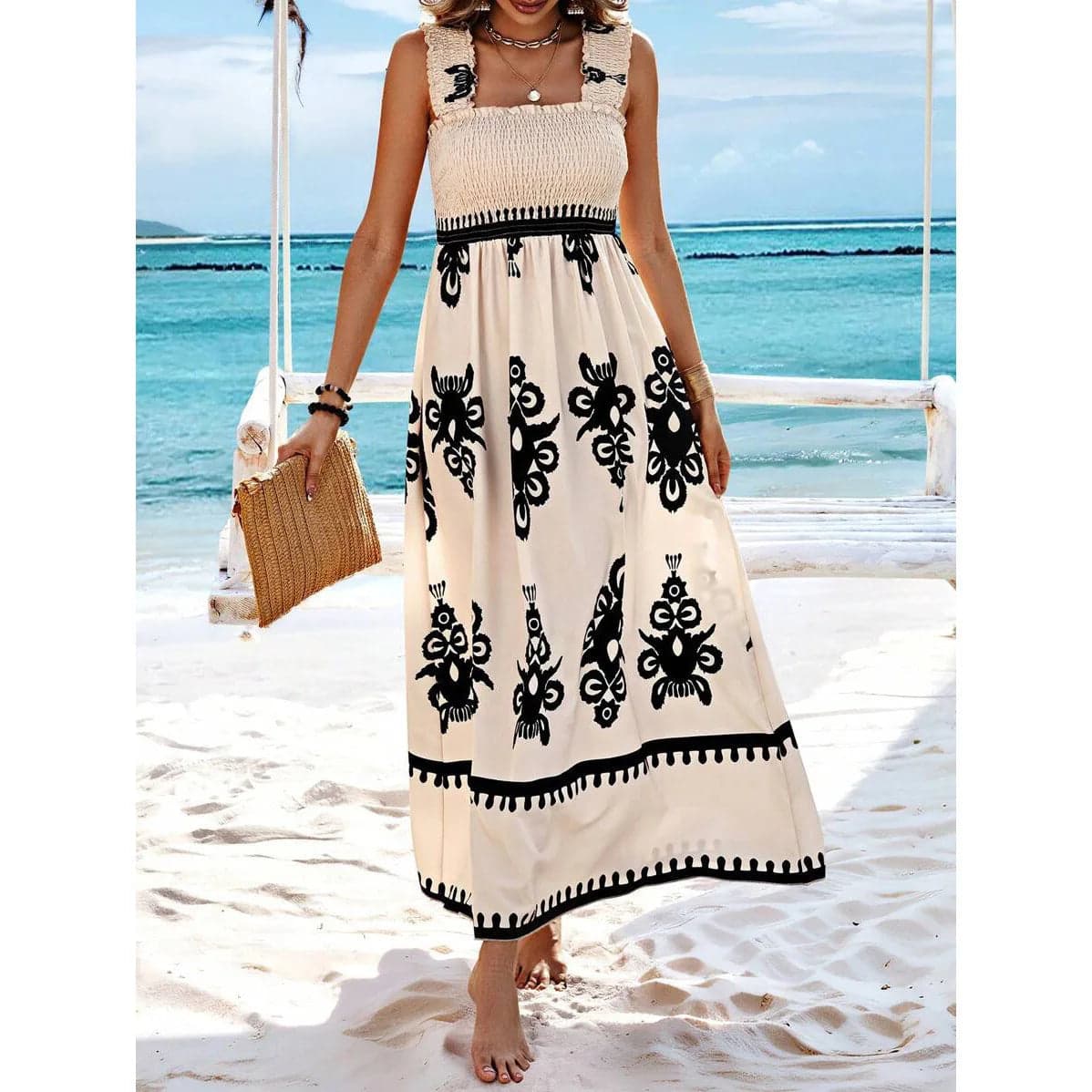 🌴 Summer Strappy Backless Dress  | Beach
