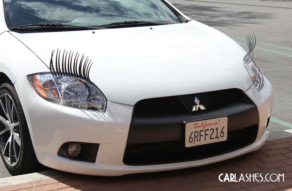 Car Eyelashes + Crystal Eyeliner Set