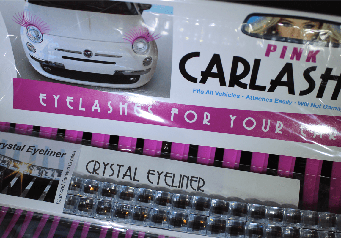 Car Eyelashes + Crystal Eyeliner Set