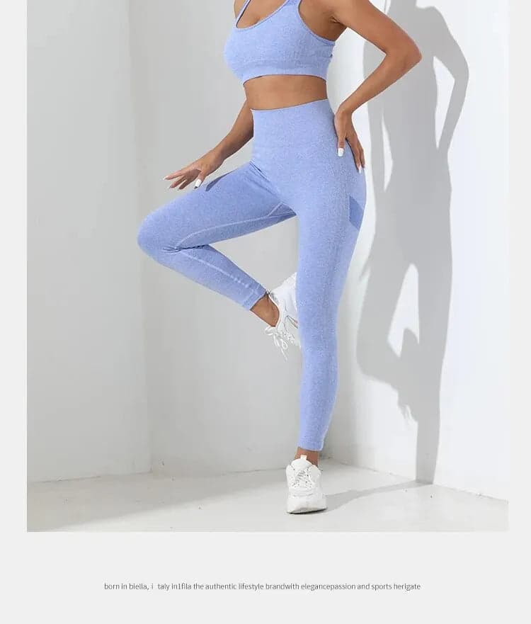 2 pcs Crisscross Back Cami Hip-hugging Tummy Control Leggings | Crisback