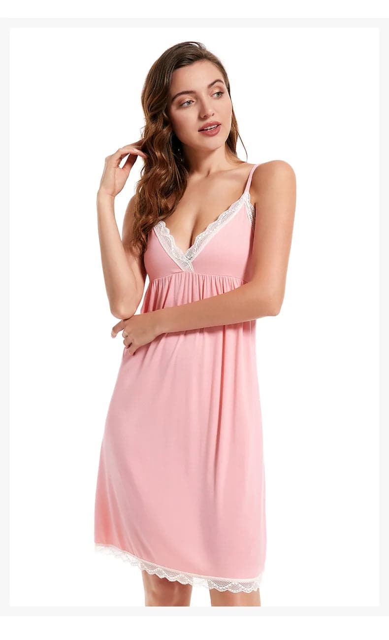 Cotton Lace Sleepwear, Soft & Chic Nightdress 👗💤 | Venuc
