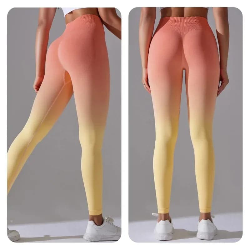 Lycra High Waisted Hip Lifting Leggings | Colorful