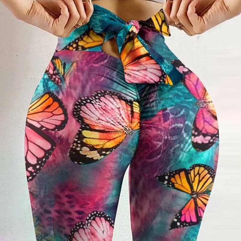 High-Waist Butterfly Booty Lift Leggings 🦋 | Flutter