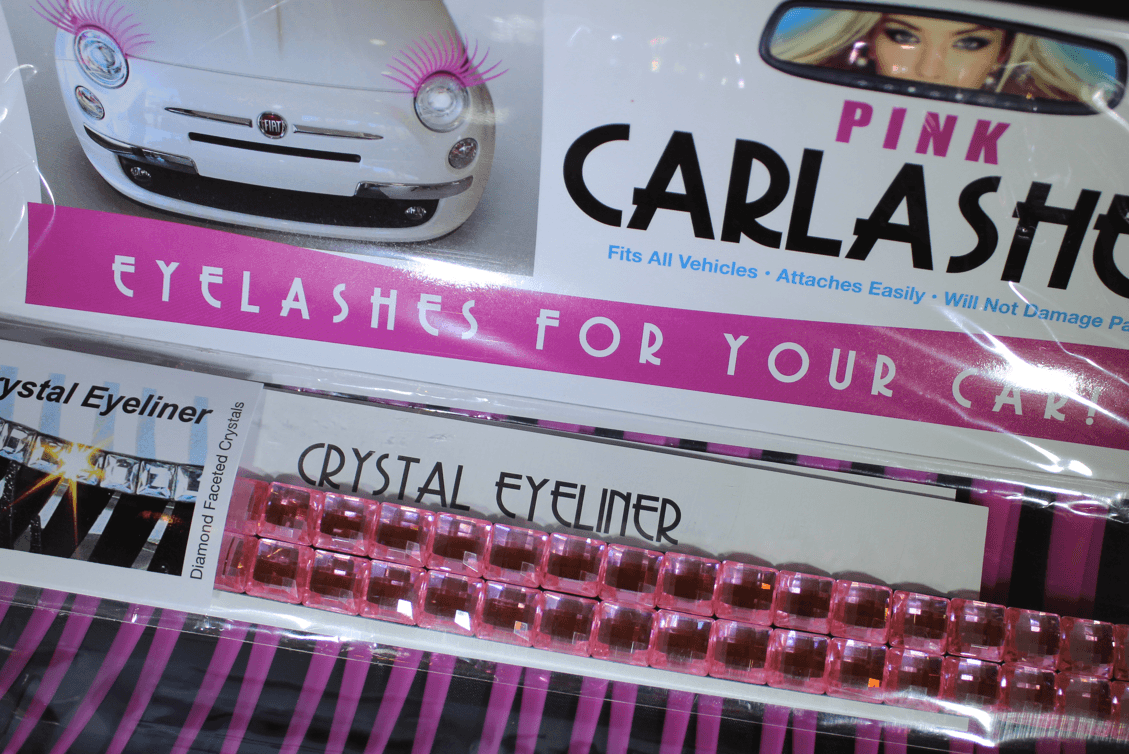 Car Eyelashes + Crystal Eyeliner Set