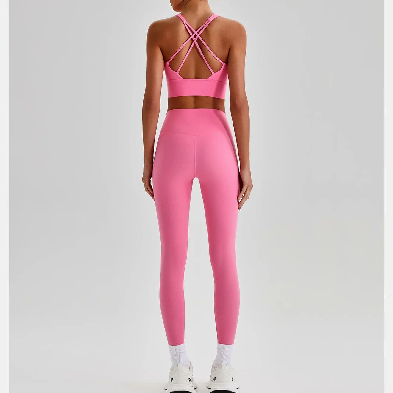 Ribbed Yoga & Gym 2-Piece Set in as shown, photo 4 of 6