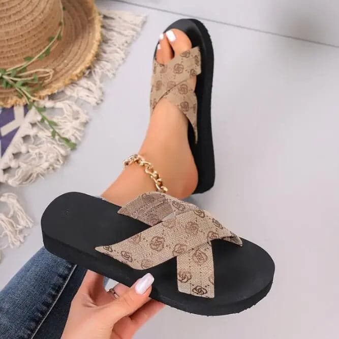 Open Toe Non Slip Wedges | Richy