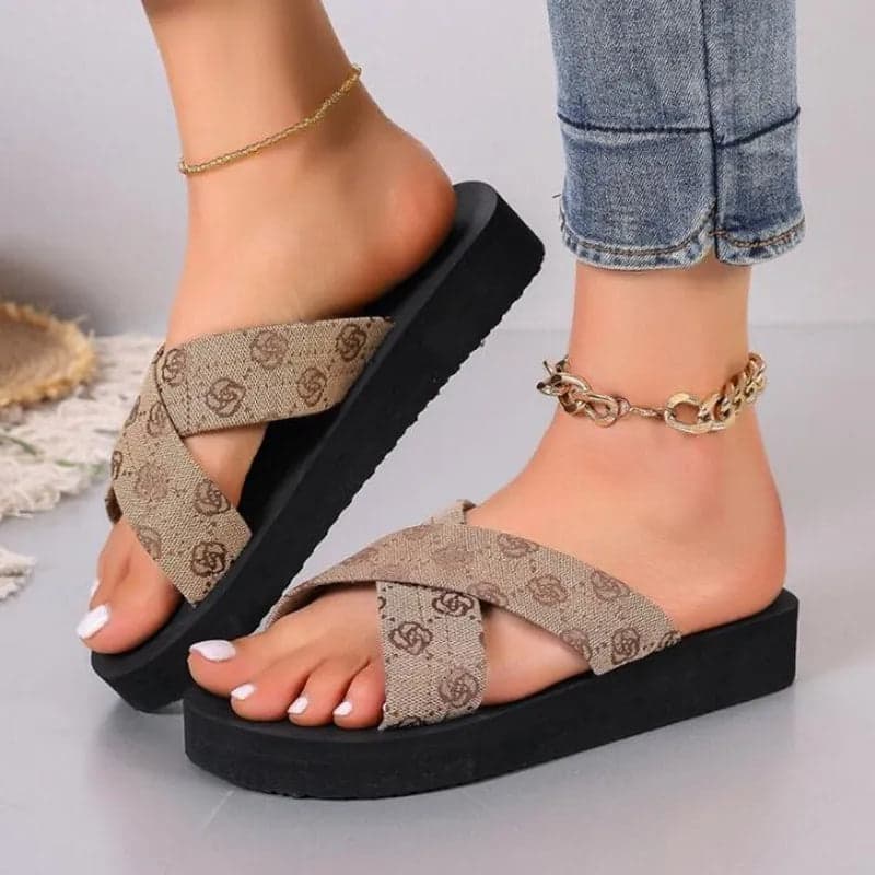 Open Toe Non Slip Wedges | Richy