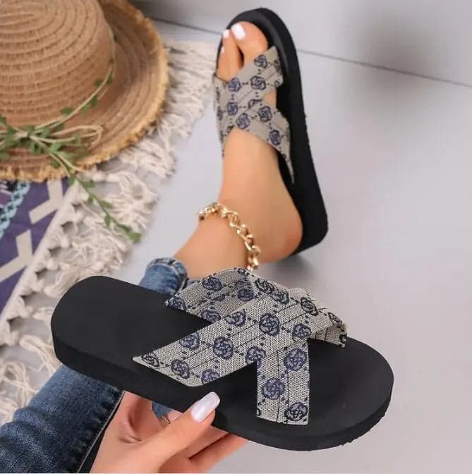 Open Toe Non Slip Wedges | Richy