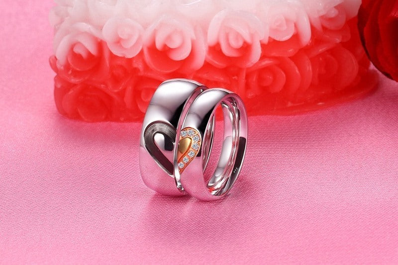 Stainless steel couple ring | Nuni