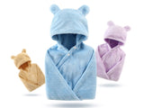 Cotton baby care hooded bath towel - Chicy Boutique