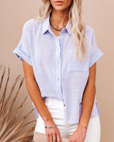 Lapel Button Button Shirts - Chicy Boutique