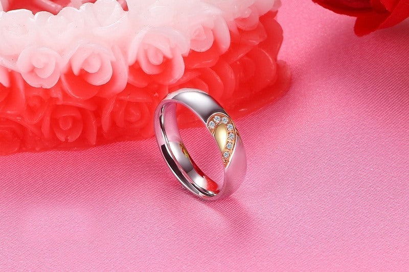 Stainless steel couple ring | Nuni