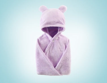 Cotton baby care hooded bath towel - Chicy Boutique