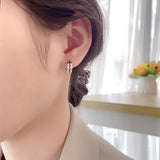 Hollow Ear Buckle Cold Wind Design Earrings