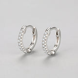 Silver Plated Earrings With Diamonds | Natasha