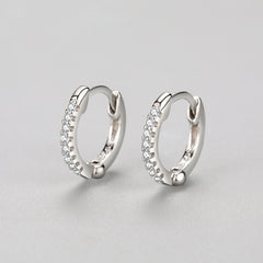 Silver Plated Earrings With Diamonds | Natasha