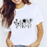 T-Shirts Tops White Star - Chicy Boutique