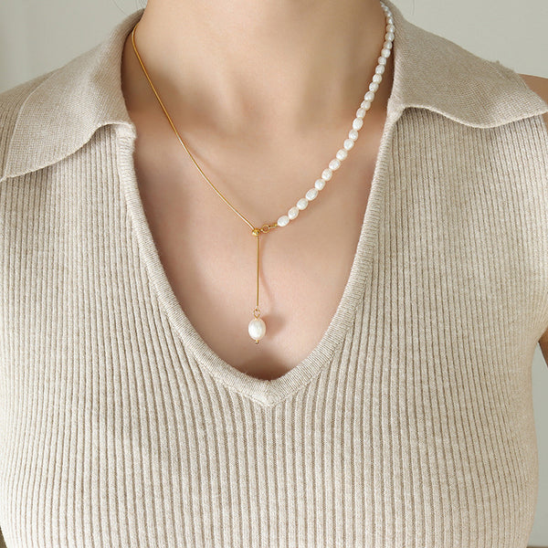 Pearl Tassel Pendant Necklace | Sarit