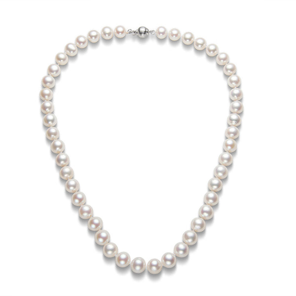 High Gloss White Pearl Necklace | Zohar