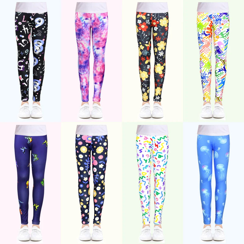 Flower Children Leggings For 4-12 Years | TrueFlex