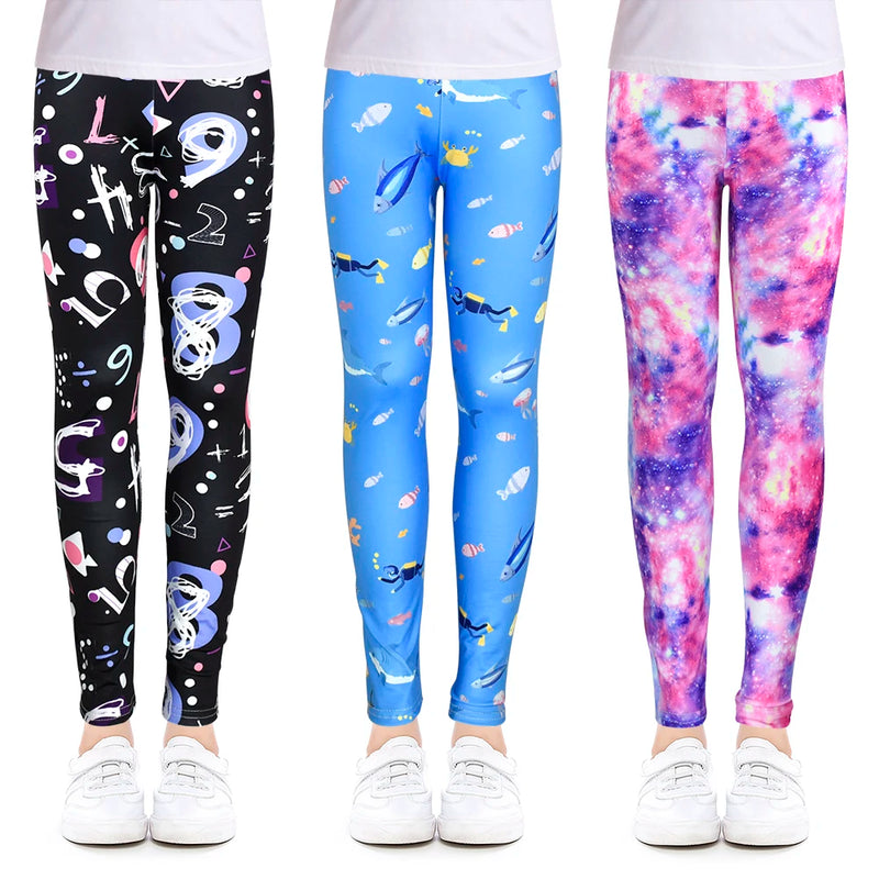 Flower Children Leggings For 4-12 Years | TrueFlex