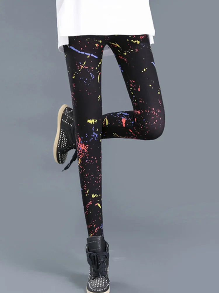 Hot Leggings Floral Print | CurveFlex