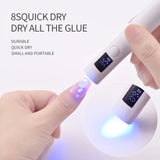 UV Nail Lamp Dryer Machine Portable USB Rechargeable - Chicy Boutique