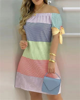 Colorful Stripes Dress | Muki