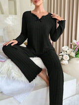 Women's Ribbed Autumn & Winter Pajama Set | CozyRib