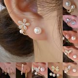 Vintage Pearl Crystal Earrings For Women - Chicy Boutique