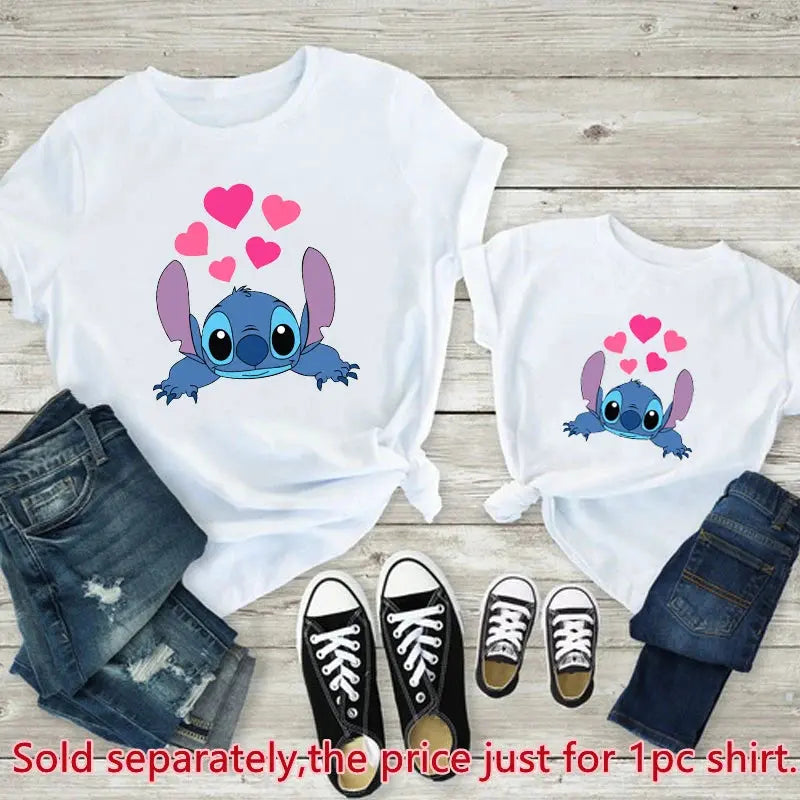 Family Look Disney Stitch T Shirt Mother and Kids - Chicy Boutique