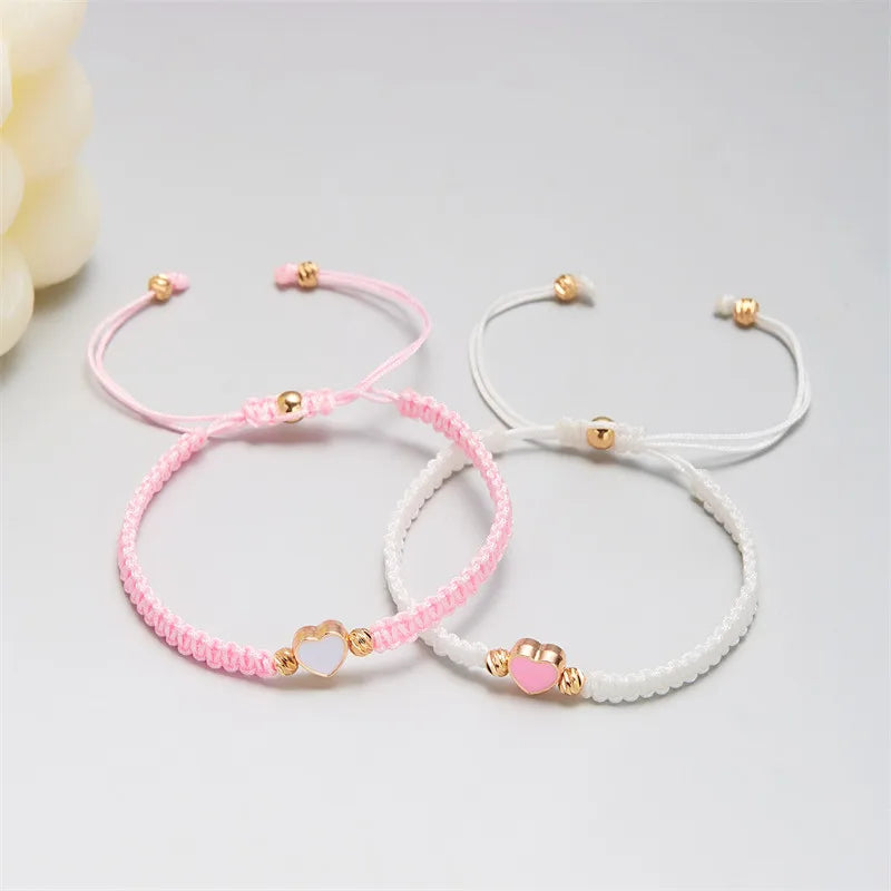 Set of 2 Colorful Heart Bracelets | Lulu