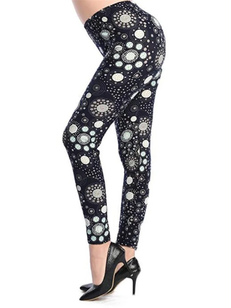 Hot Leggings Floral Print | CurveFlex