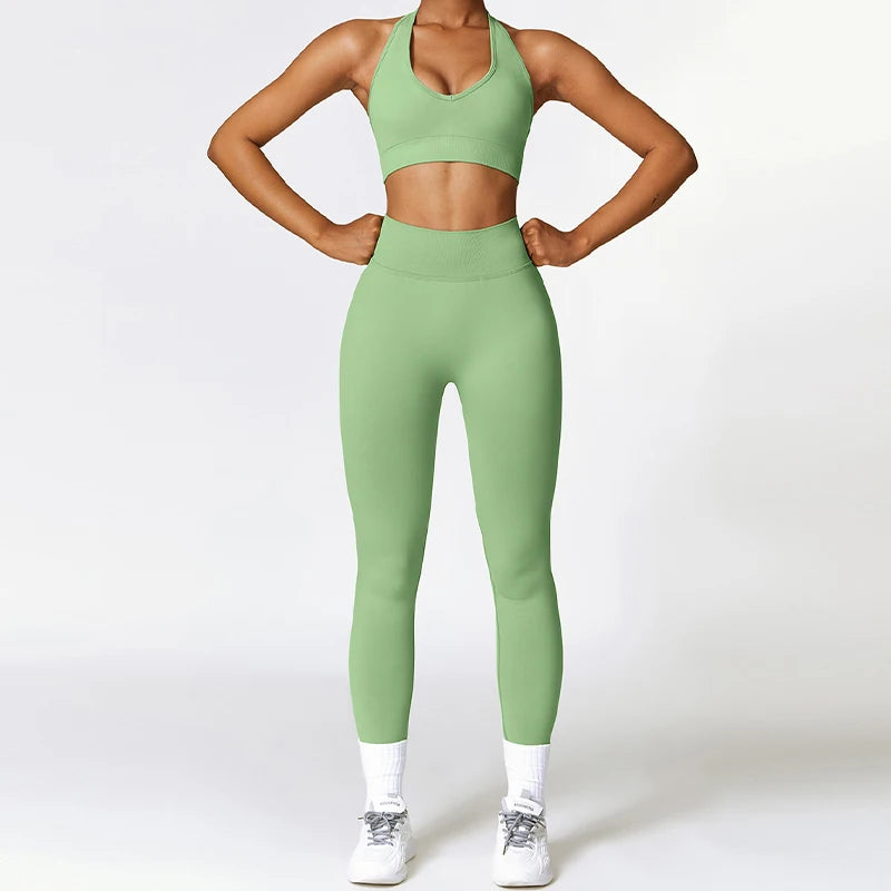 V Back Legging Gym Set | Livra