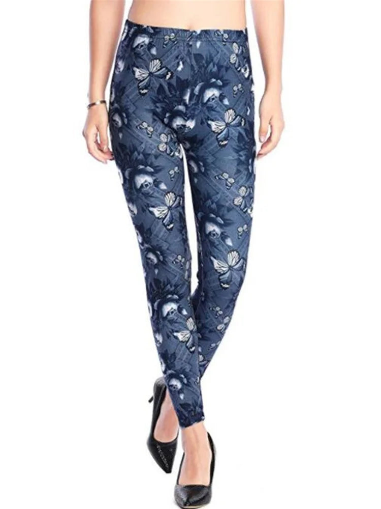 Hot Leggings Floral Print | CurveFlex