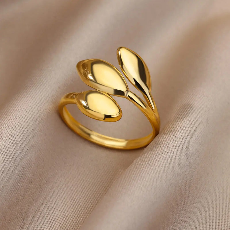 Gold Stainless Steel Ring | AurumBand