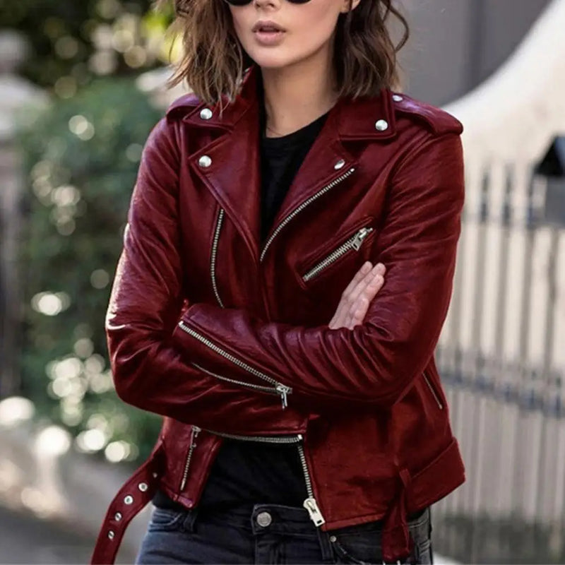 Female Moto Biker Jacket | Nuli