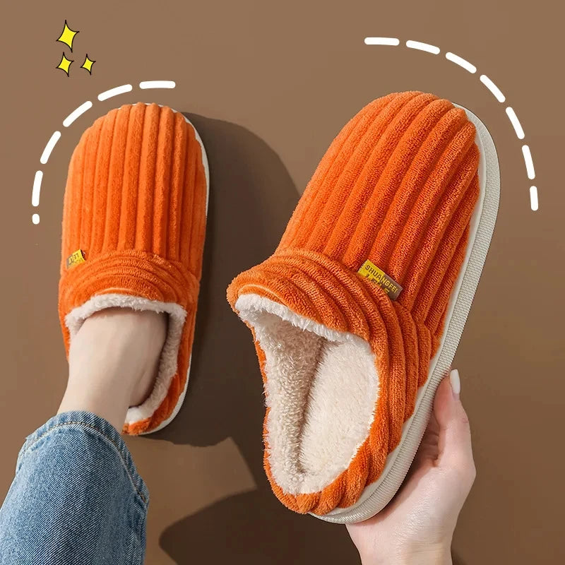 Women’s Winter Fur Slippers Cozy Plush Indoor Slides 👢 | FurEase