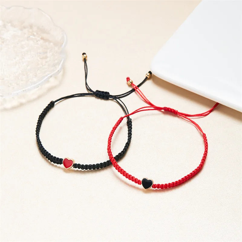 Set of 2 Colorful Heart Bracelets | Lulu