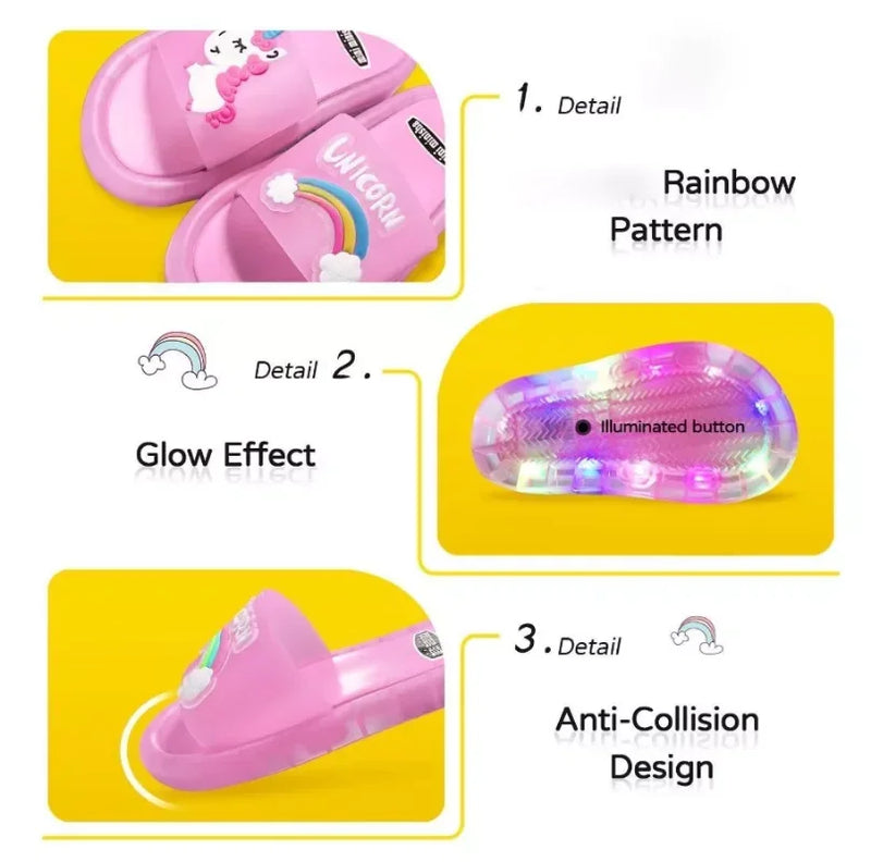 Girls Lighted Slippers | Kido