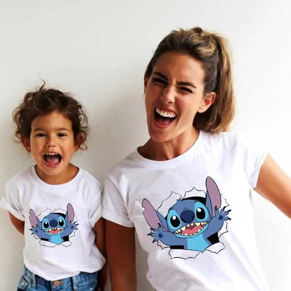 Family Look Disney Stitch T Shirt Mother and Kids - Chicy Boutique