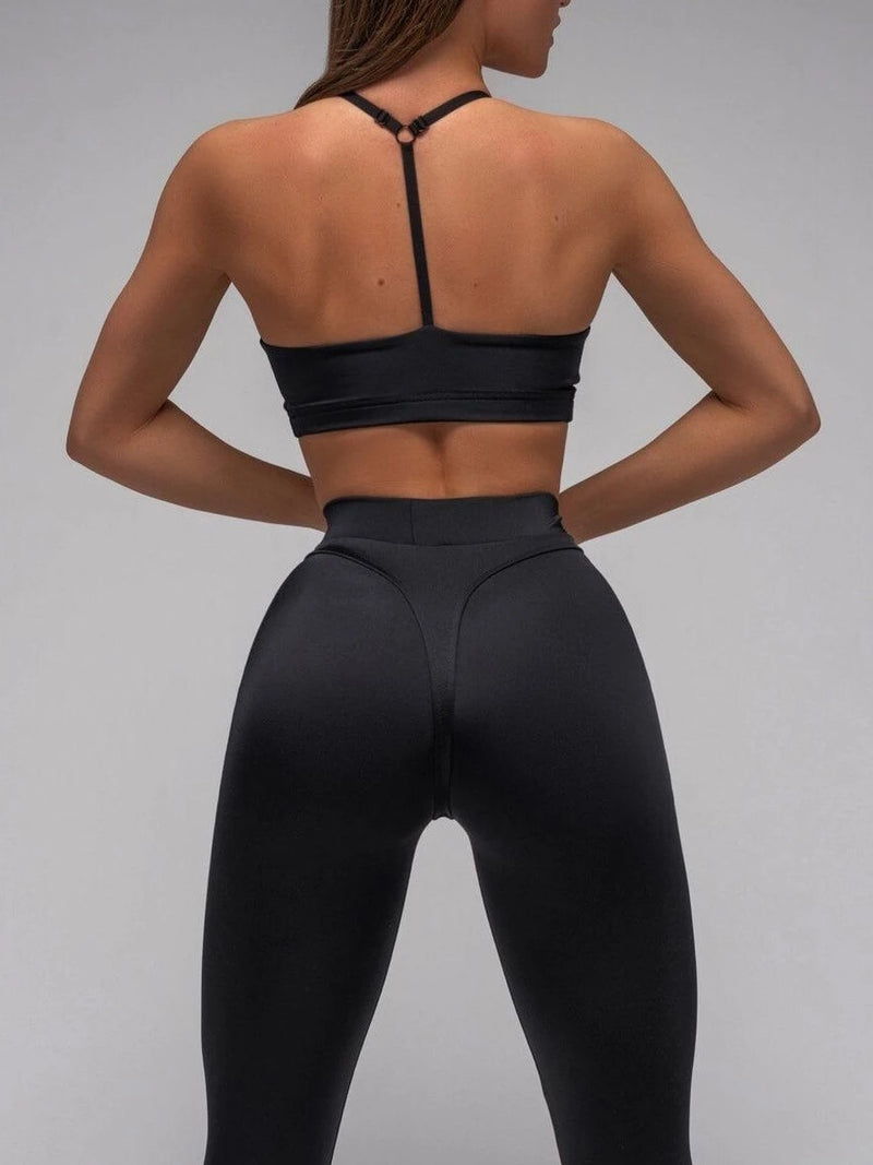 Black Scrunch Butt Yoga Leggings | GlutiFlex