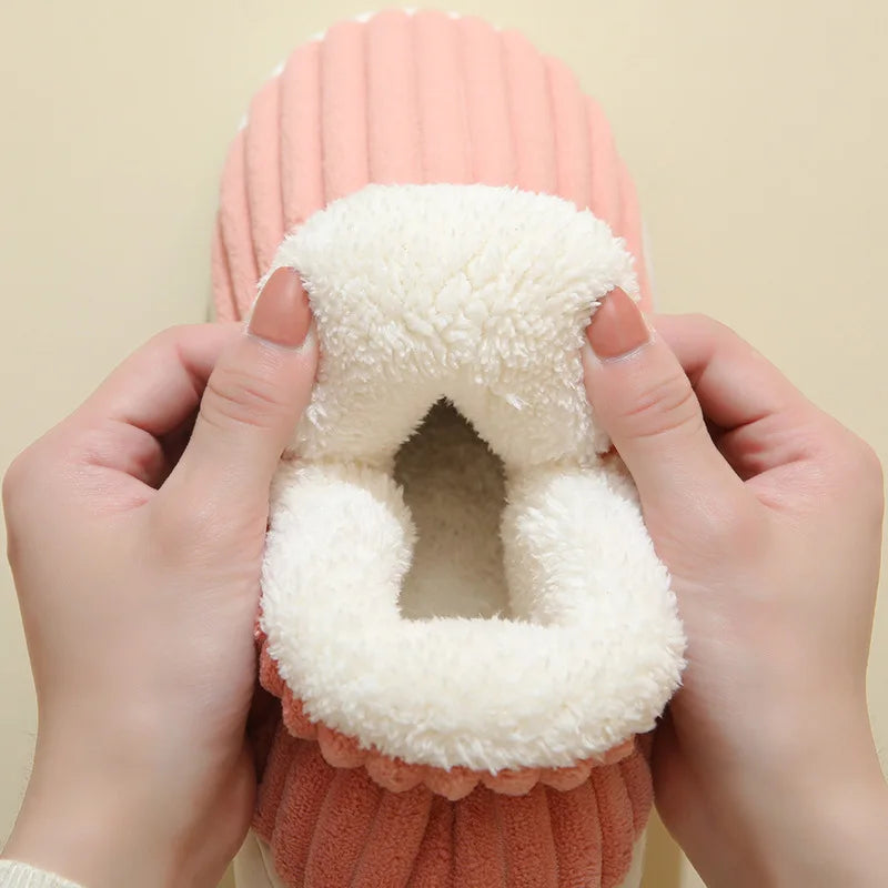 Women’s Winter Fur Slippers Cozy Plush Indoor Slides 👢 | FurEase