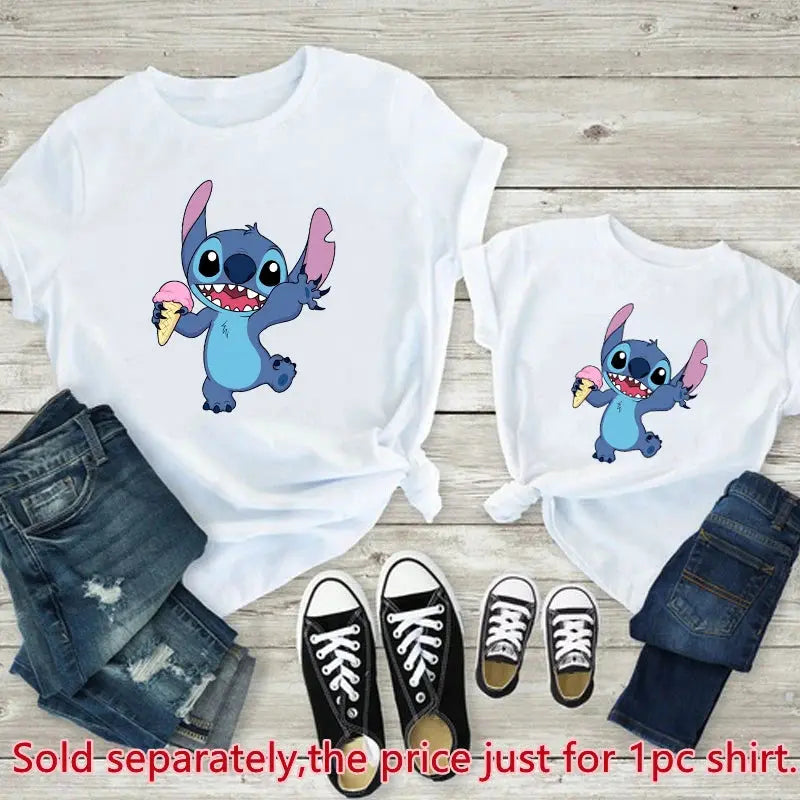 Family Look Disney Stitch T Shirt Mother and Kids - Chicy Boutique